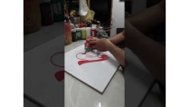 Thư pháp chữ LỘC viết nổi dát vàng. Thư pháp chữ LỘC viết nổi dát vàng.