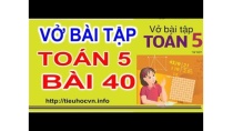 Vở bài tập toán 5 Bài 40 | Trang 51 Viết số đo độ dài dưới dạng Số thập phân Vở bài tập toán 5 Bài 40 | Trang 51 Viết số đo độ dài dưới dạng Số thập phân