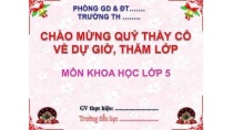 Hướng dẫn dạy bài Khoa học lớp 5 tiết 53, tuần 27, bài : Cây con mọc lên từ hạt Hướng dẫn dạy bài Khoa học lớp 5 tiết 53, tuần 27, bài : Cây con mọc lên từ hạt