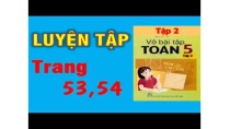 Vở Bài Tập Toán 5 Tập 2 Bài 125 Trang 53, 54 - Luyện Tập Vở Bài Tập Toán 5 Tập 2 Bài 125 Trang 53, 54 - Luyện Tập