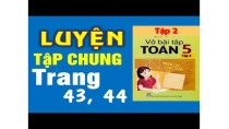 Vở Bài Tập Toán 5 Tập 2 bài 119 Trang 43, 44 - Luyện Tập Chung Vở Bài Tập Toán 5 Tập 2 bài 119 Trang 43, 44 - Luyện Tập Chung