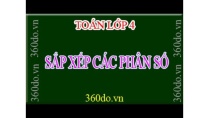 Toán Lớp 4 - Chủ đề Phân Số. Bài 10: Sắp xếp phân số Toán Lớp 4 - Chủ đề Phân Số. Bài 10: Sắp xếp phân số