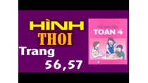 Vở Bài Tập Toán 4 Tập 2 Trang 56, 57 - Hình Thoi Vở Bài Tập Toán 4 Tập 2 Trang 56, 57 - Hình Thoi