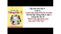 Tập làm văn lớp 4 - Tuần 8 - Vở bài tập tiếng việt 4 trang 55, 56, 57 Tập làm văn lớp 4 - Tuần 8 - Vở bài tập tiếng việt 4 trang 55, 56, 57