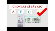 Tuyệt chiêu đánh bừa trắc nghiệm hóa học bằng máy CASIO với xác suất 100% Tuyệt chiêu đánh bừa trắc nghiệm hóa học bằng máy CASIO với xác suất 100%