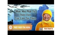 HT Thích Thanh Từ Nhắc Nhở Phật Tử Tại Thiền Viện Trúc Lâm Tây Thiên HT Thích Thanh Từ Nhắc Nhở Phật Tử Tại Thiền Viện Trúc Lâm Tây Thiên