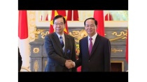 Chủ tịch nước Trần Đại Quang tiếp Chủ tịch Đảng Cộng sản Nhật Bản Kazuo Shii Chủ tịch nước Trần Đại Quang tiếp Chủ tịch Đảng Cộng sản Nhật Bản Kazuo Shii