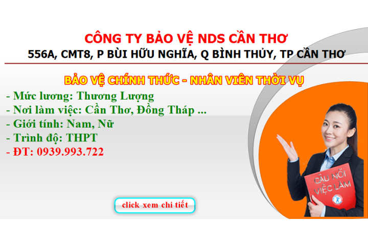 Việc làm Bảo Vệ Chính Thức - Nhân Viên Thời Vụ tại Cần Thơ, Đồng ...