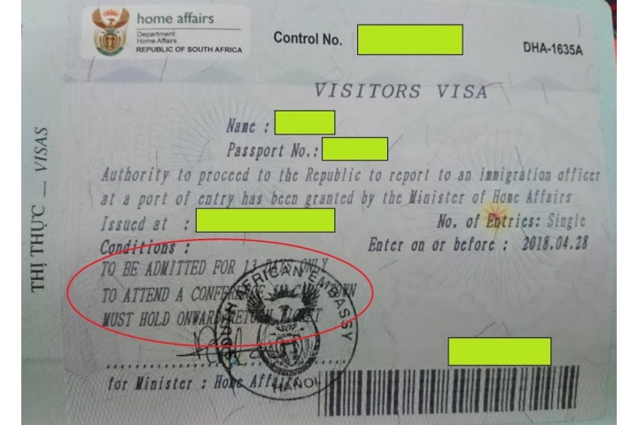 Hướng dẫn xin visa Nam Phi | 5 Continents 4 Oceans