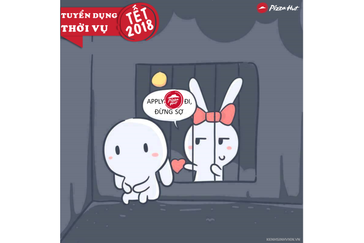 Pizza Hut tuyển thời vụ Tết 2018 tại TP.HCM và các tỉnh lân cận.