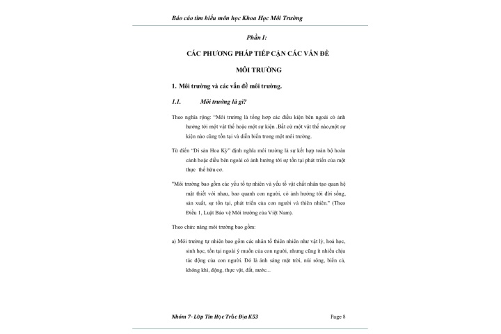 Khoa Học Môi Trường (word)