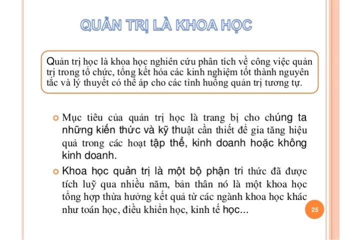 Quản trị học