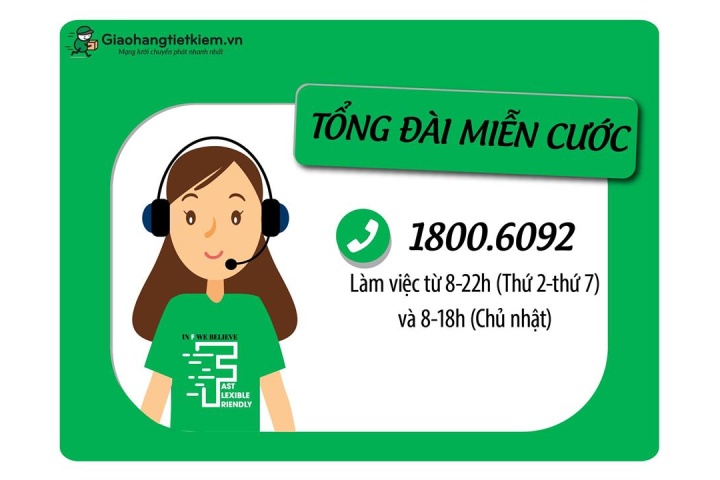 Cách liên hệ với tổng đài giao hàng tiết kiệm