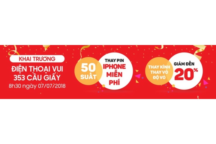 Khai trương chi nhánh Điện Thoại Vui 353 Cầu Giấy, Hà Nội | Hệ thống ...