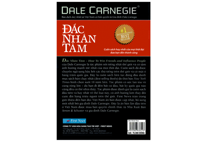 Đắc Nhân Tâm - Dale Carnegie – Nhà Sách Kinh Doanh & Đầu Tư Thực Tế NIK