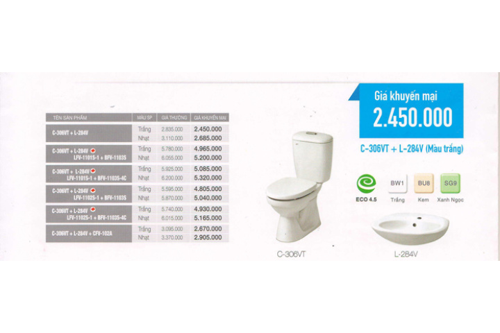 Thiết bị vệ sinh inax khuyến mãi mùa hè giá cực rẻ