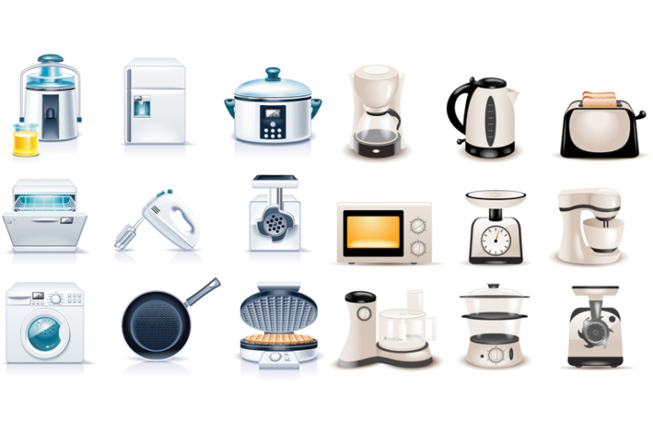 Thiết bị điện gia dụng Electrical equipment vector 2879 ~ MrPixelVn ...