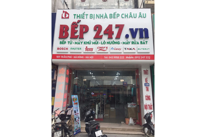 Bep247.vn - Thiết bị nhà bếp châu âu - Giới thiệu showroom 189 Trần Phú