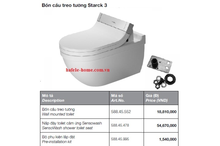 Bồn cầu thông minh Duravit Starck 3