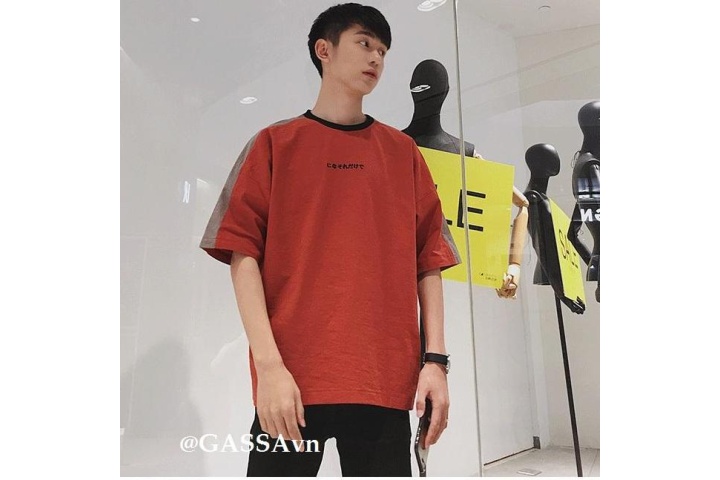Giảm giá 47% Áo Thun Tay Lỡ Nam Nữ Hàn Quốc Unisex GASSA - Nhật Thêu ...