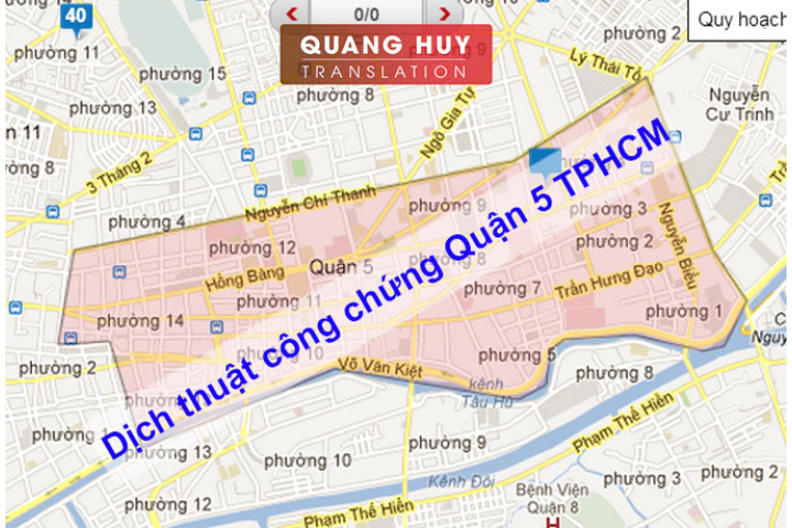Dịch thuật công chứng quận 5 TPHCM, tại Dịch thuật Quang Huy