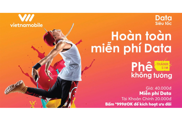 SIM VIETNAMOBILE MIỄN PHÍ DATA