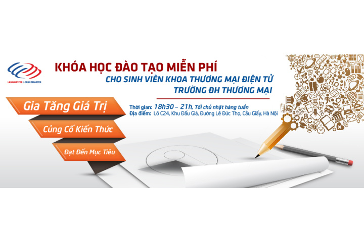 Khóa học đào tạo miễn phí cho sinh viên Trường ĐH Thương Mại