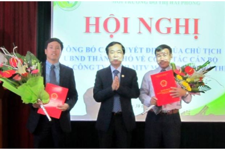 Bổ nhiệm lãnh đạo Cty Môi trường đô thị Hải Phòng | Thời sự