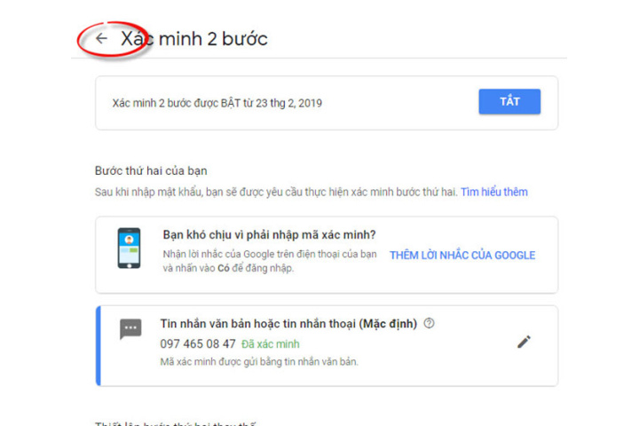 Hướng dẫn kích hoạt bảo mật 2 lớp cho gmail - cấu hình email sever