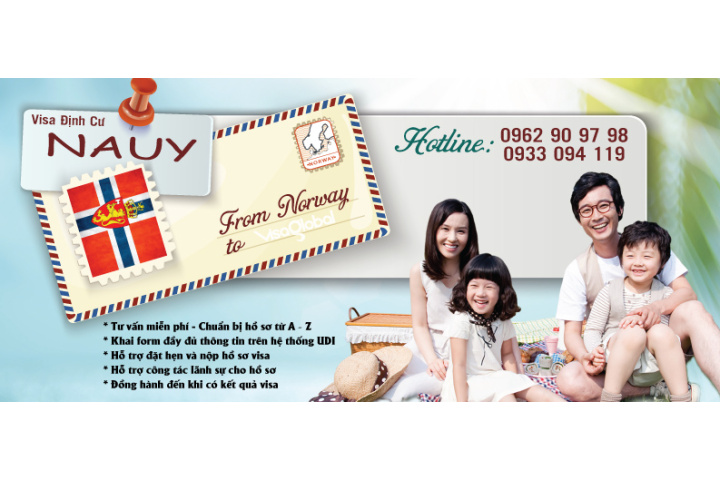Visa Định Cư Nauy - Diện Đoàn Tụ Gia Đình - Bảo Lãnh Hôn Phu