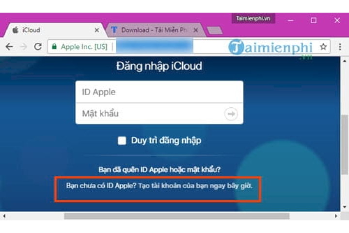 Đăng ký iCloud trên Web, tạo tài khoản iCloud ID từ máy tính