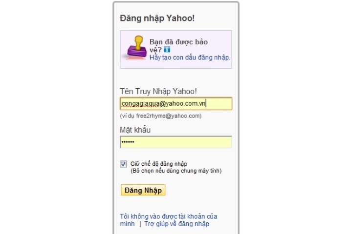 Mẹo giúp bạn lấy lại nick Yahoo bị đánh cắp
