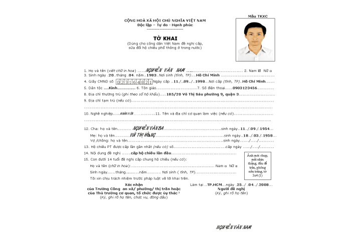 Hướng dẫn thủ tục làm hộ chiếu passport phổ thông ở Hà Nội và TPHCM ...