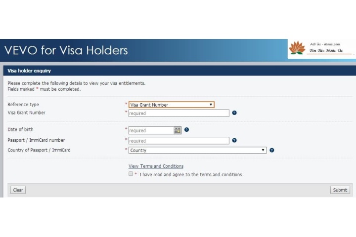 Hướng dẫn kiểm tra tình trạng visa Úc, thị thực Visa tại Úc.
