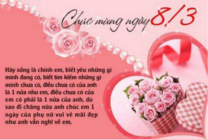 Gửi những lời yêu thương ngày 8/3 bằng tiếng Hàn.