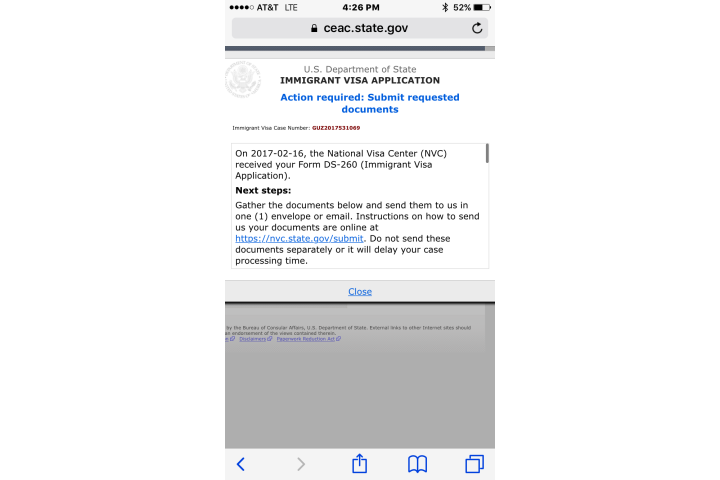 what papers do i need to file ds 260 form what papers do i need to file ds 260 form