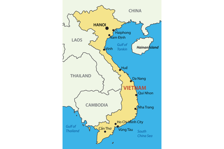 Vietnam Maps - Map of all Areas in Vietnam