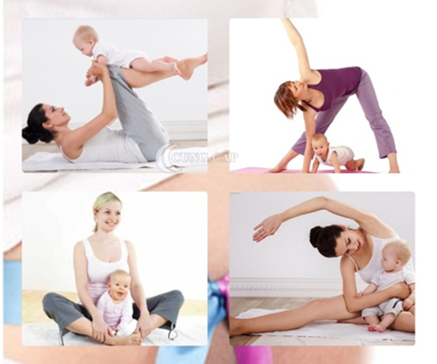 5 bài thể dục giảm cân sau sinh tại nhà cho mẹ bỉm