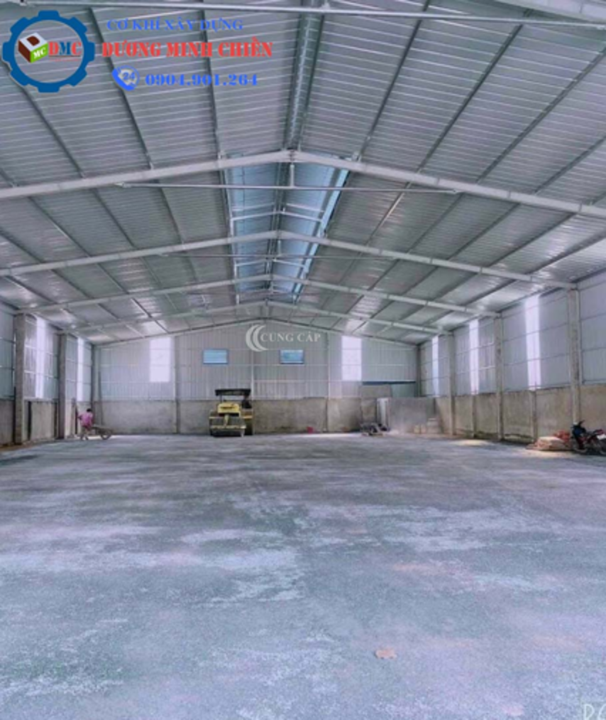 Mẫu nhà xưởng tiền chế nhỏ gọn - tại Long An