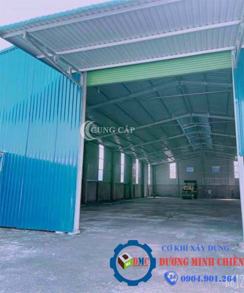 Mẫu nhà xưởng tiền chế nhỏ gọn - tại Long An