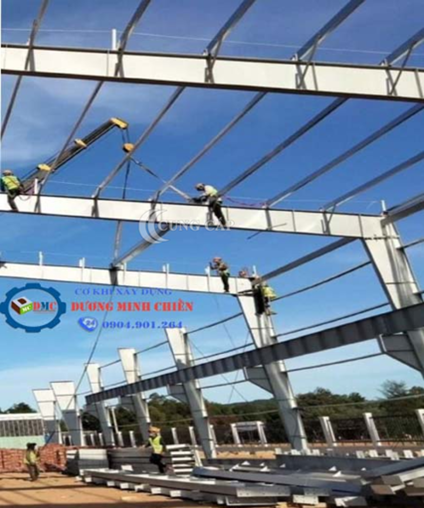 Mẫu nhà xưởng tiền chế nhỏ gọn - tại Long An