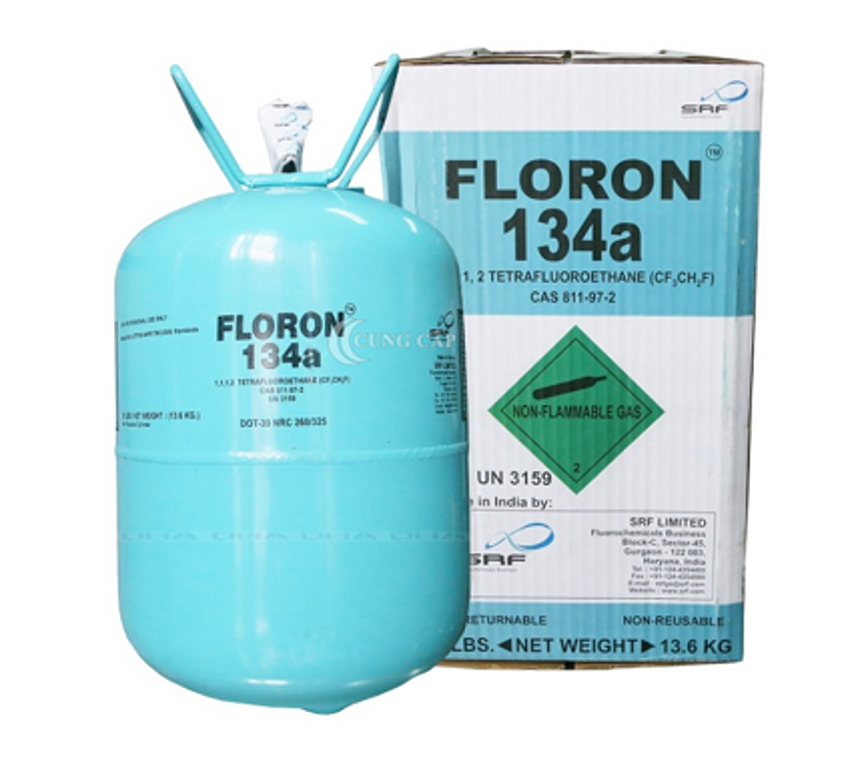 Cung cấp gas lạnh R134 loại 13.6kg/b tại Tân Phú