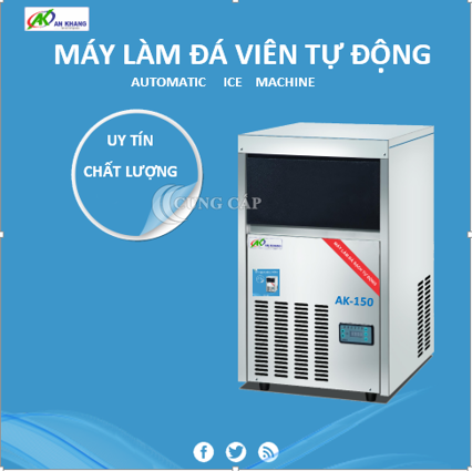 Máy làm đá viên tự động, đá sạch và an toàn khối lượng 70kg/24h