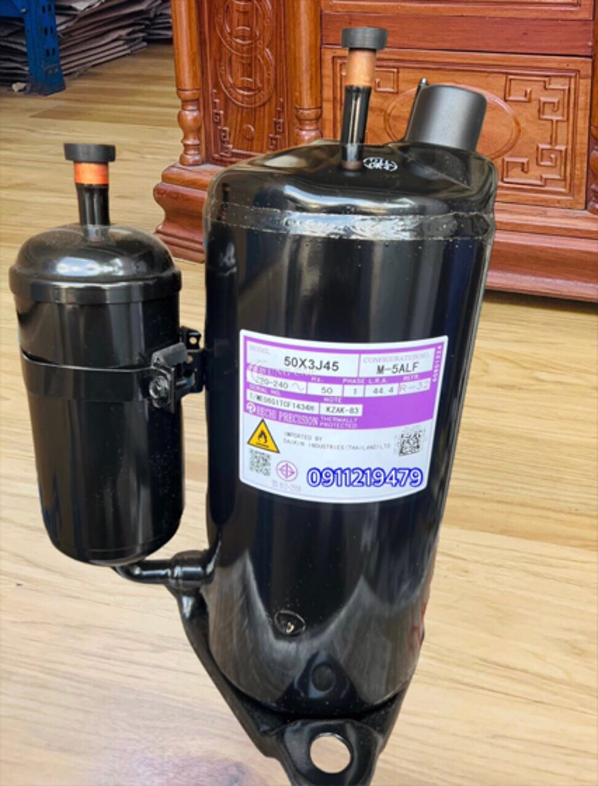 lắp đặt máy nén daikin 1.5hp model 44X2E4H-1, 2hp model 50X3J45-1