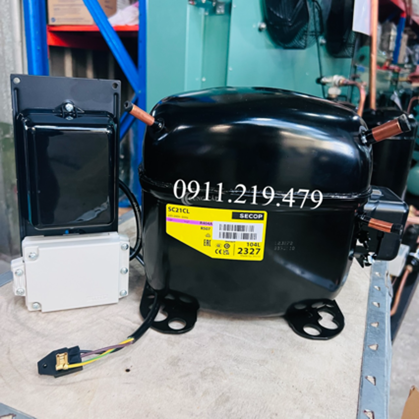 Lắp đặt máy nén SECOP công suất 3/4hp model SC21CL