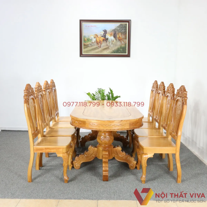 Tham khảo ngay những mẫu bàn ăn gỗ tự nhiên đẹp, đáng mua nhất tại Nội thất Viva