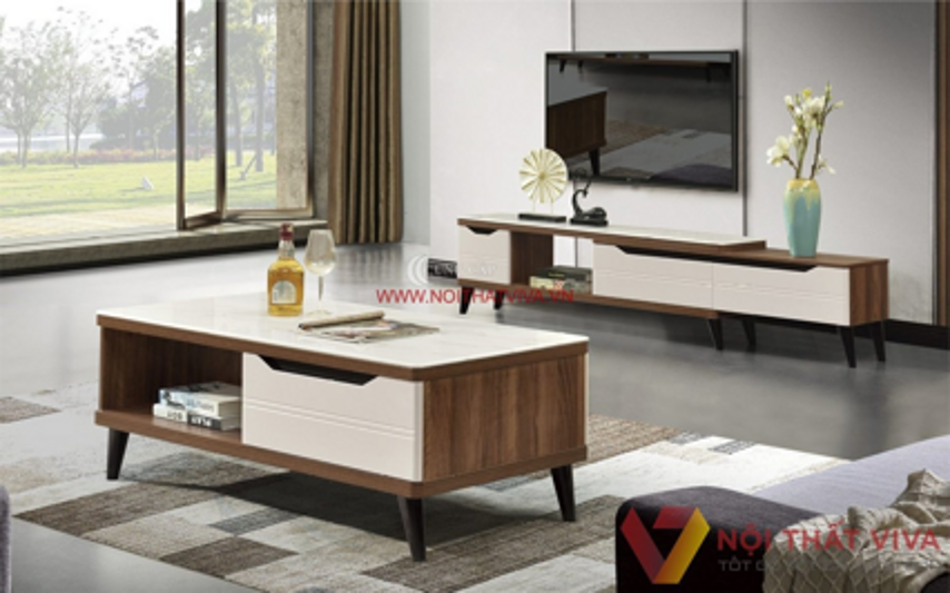 Bàn Sofa Hiện Đại Mặt Đá Và Kệ Tivi Sang Trọng Giá Tốt