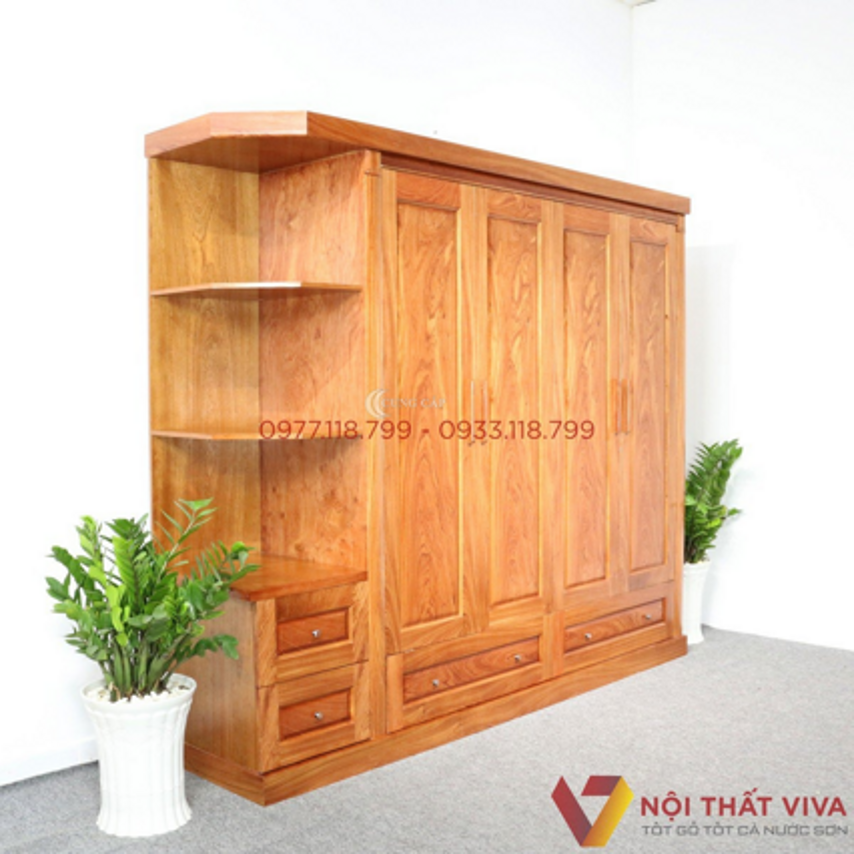 Phân loại tủ quần áo bốn cánh và những mẫu thịnh hành nhất hiện nay