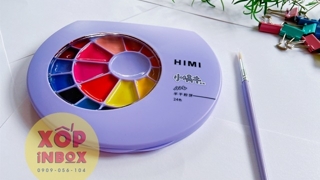 Màu Nước Himi  24 Màu (Tặng Kèm Cọ vẽ)