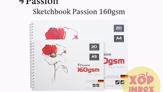 Sổ giấy Canson Sketchbook Passion 160gsm A5